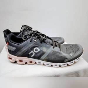 On Running Gray and Pink Sneakers